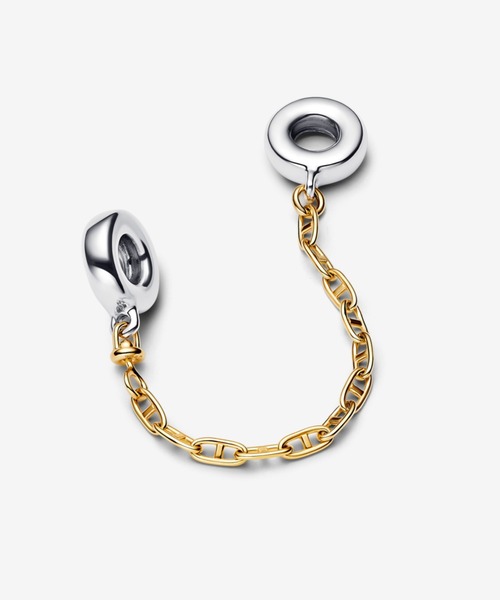 pandora シルバー ゴールド バングル チャーム付き PANDORA（パンドラ） チャーム FREE シルバー×ゴールド レディース