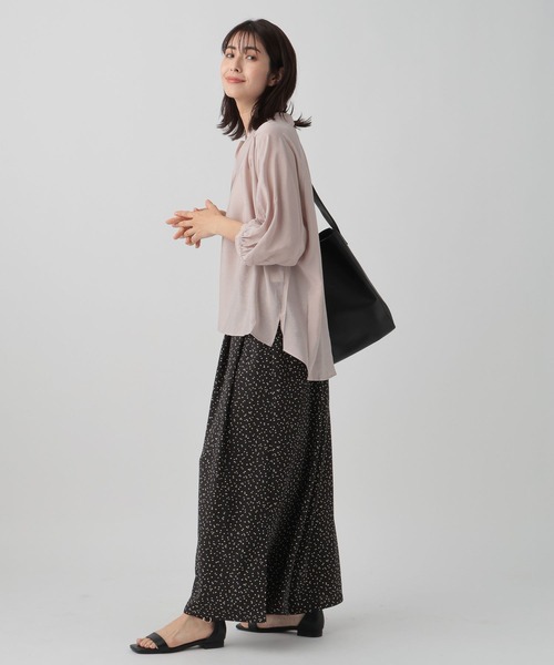 「Elura」 7分袖ブラウス SMALL ライトイエロー レディース_画像9