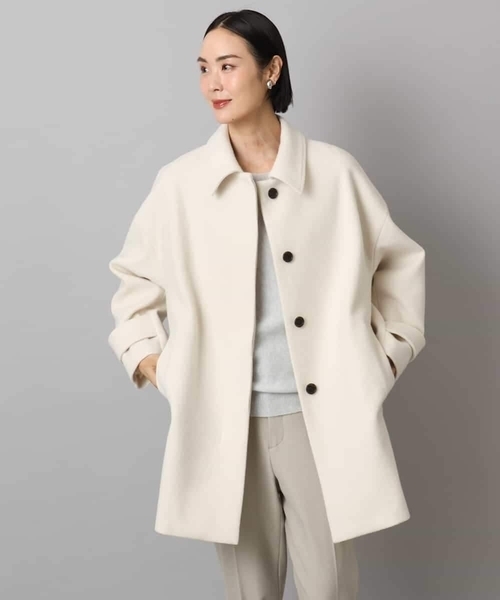 ほぼ未使用✨　マッキントッシュ　スーパー100 ステンカラーコート　ウール　36 MICHEL KLEIN（ミッシェルクラン） ステンカラーコート コート