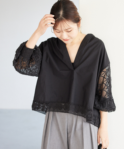 新品SLOBE IENA購入【SARA MALLIKA/サラマリカ】ブラウス SLOBE IENA（スローブイエナ） 長袖ブラウス「sara mallikaコラボ