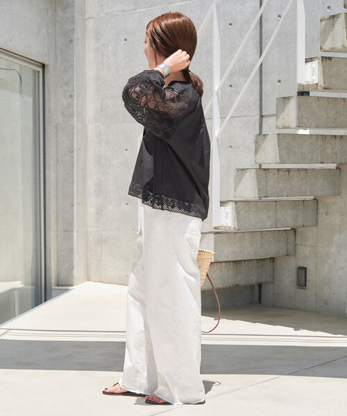 新品SLOBE IENA購入【SARA MALLIKA/サラマリカ】ブラウス SLOBE IENA（スローブイエナ） 長袖ブラウス「sara mallikaコラボ