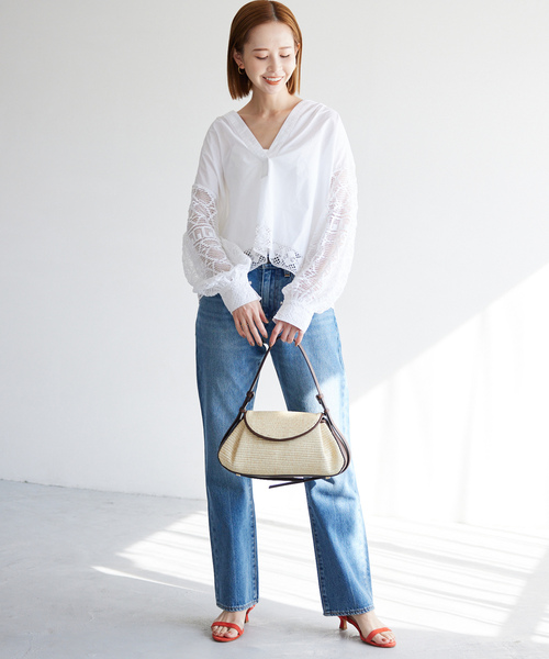 SLOBE IENA（スローブイエナ） 長袖ブラウス「sara mallikaコラボ