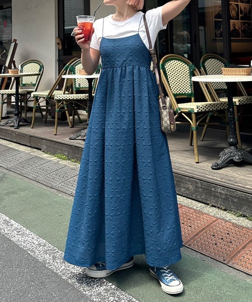 「w closet」 キャミソールワンピース - ピンク レディース_画像4