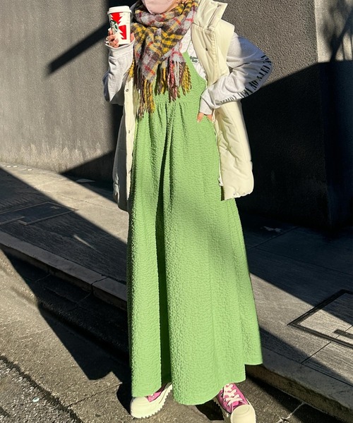 「w closet」 キャミソールワンピース - ピンク レディース_画像9