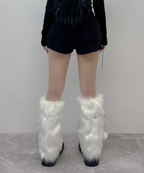 FOLLOWIN（フォロウィン） レッグウォーマー 「 ポンポン取り外し可能