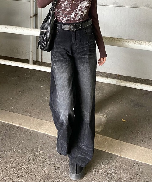 non-hedge（ノンヘッジ） パンツ コーデュロイストレートパンツ