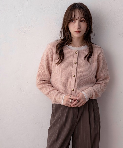 NOAHL（ノアル） カーディガン 「NOAHL」ラウンドネックニット