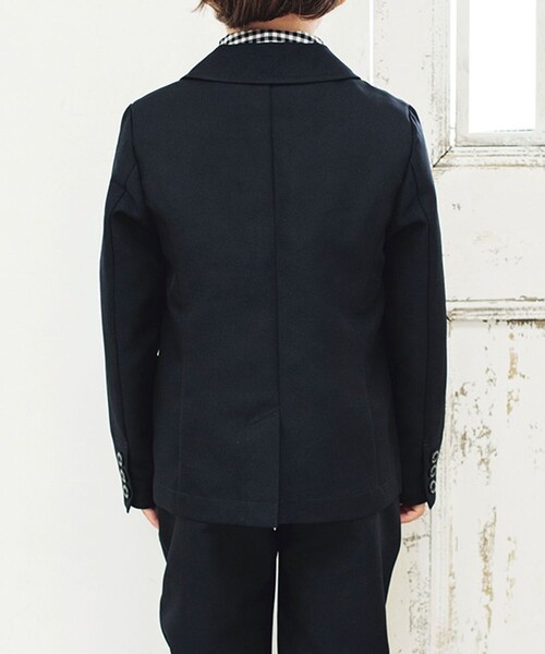「branshes」 「KIDS」テーラードジャケット 120 ネイビー キッズ_画像4