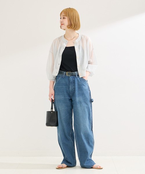 「B.C STOCK」 ニットカーディガン FREE チャコールグレー レディース_画像2