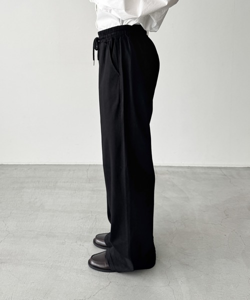 「CANAL JEAN」 「El mar」イージーパンツ ONE SIZE グレー レディース_画像9