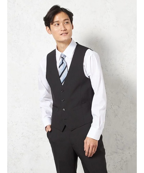 セットアップ 「ウォッシャブル/ベスト付き」スリーピーススーツ 2つ