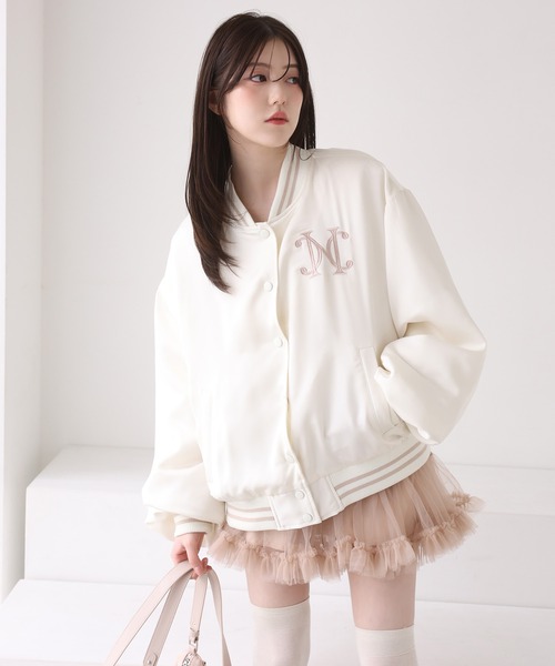 NICE CLAUP ロゴ入りスカジャン one after another NICE CLAUP スカジャン ロゴ入りスカジャン