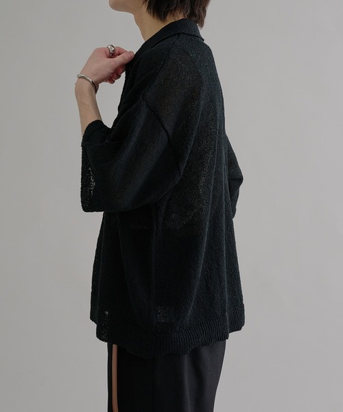 「epnok」 半袖ニット LARGE グレー メンズ_画像6