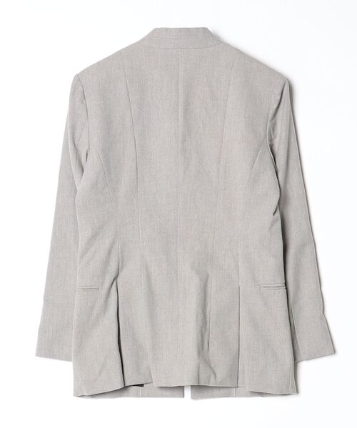 「STUDIOUS」 ノーカラージャケット 36 グレー レディース_画像2