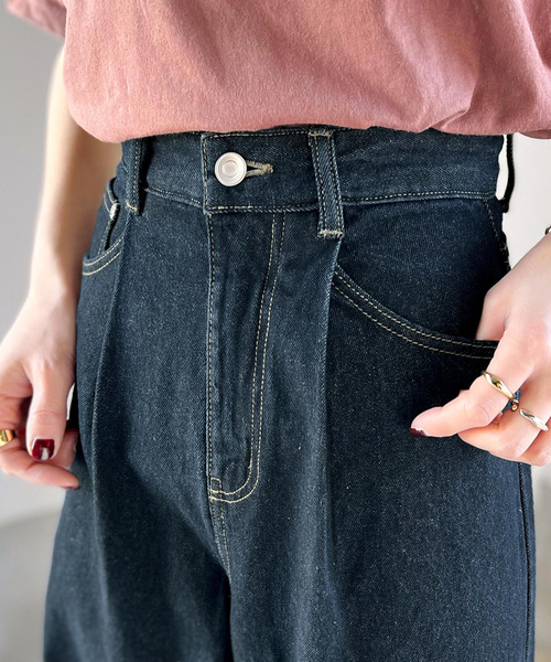 「ms+ ideal」 デニムパンツ X-LARGE ブルー レディース_画像8