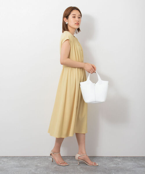 「NOLLEY'S Sophi」 ノースリーブワンピース 38 イエロー レディースの画像