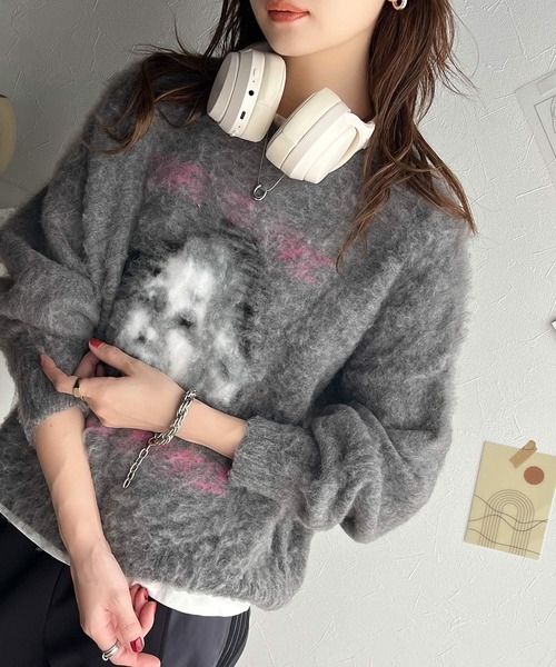 「classicalelf」 長袖ニット X-LARGE ブラック メンズ_画像5