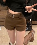 ジーンズ デニム デニムパンツ ウール風ショー...の詳細画像1