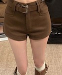 ジーンズ デニム デニムパンツ ウール風ショー...の詳細画像3