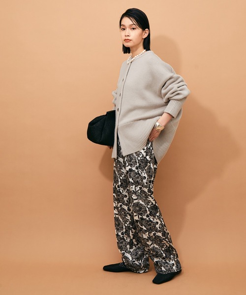 「ADAM ET ROPE'」 ニットカーディガン FREE ブラック レディース_画像8