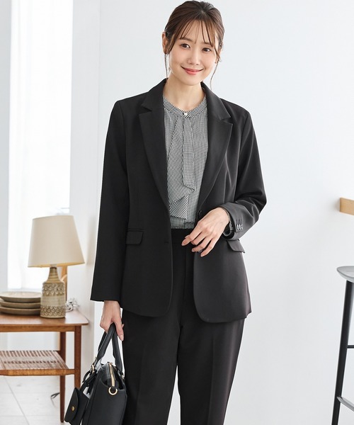 「Honeys」 「GLACIER」テーラードジャケット L ネイビー レディース_画像7