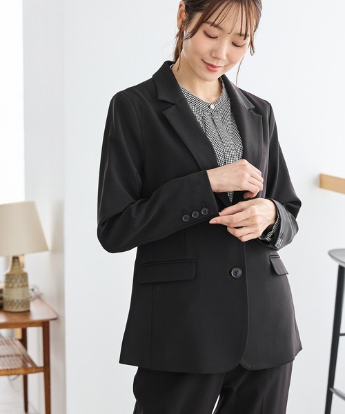 「Honeys」 「GLACIER」テーラードジャケット L ネイビー レディース_画像8