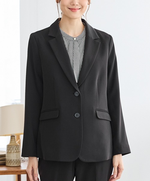 「Honeys」 「GLACIER」テーラードジャケット L ネイビー レディース_画像9