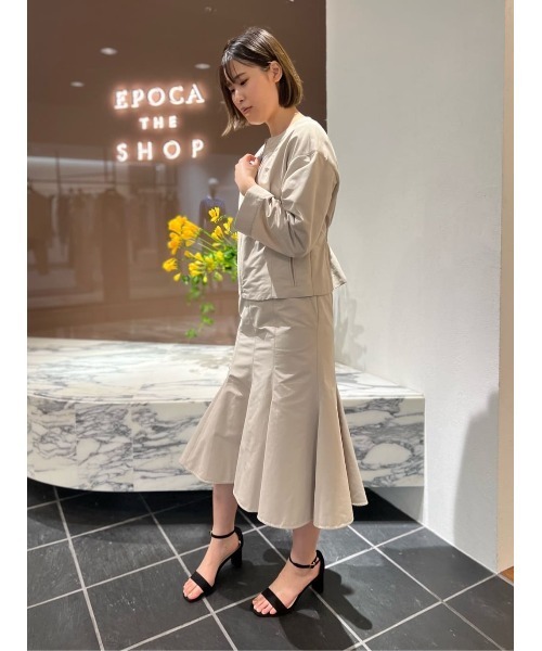 「EPOCA THE SHOP」 スカート 38 ベージュ レディース_画像6