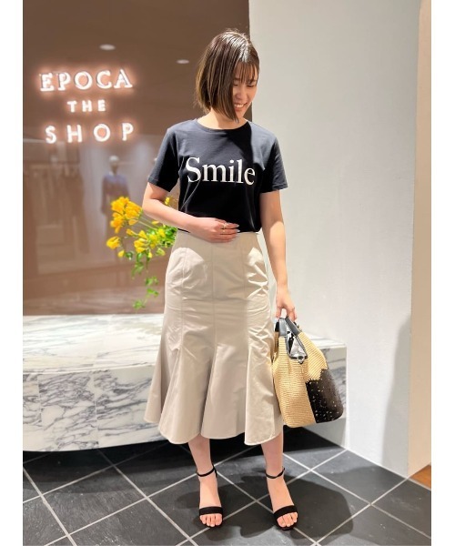 「EPOCA THE SHOP」 スカート 38 ベージュ レディース_画像7