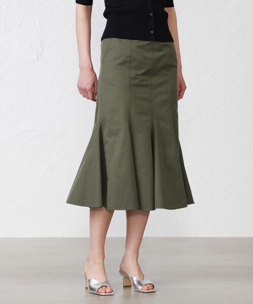 「EPOCA THE SHOP」 スカート 38 ベージュ レディース_画像9