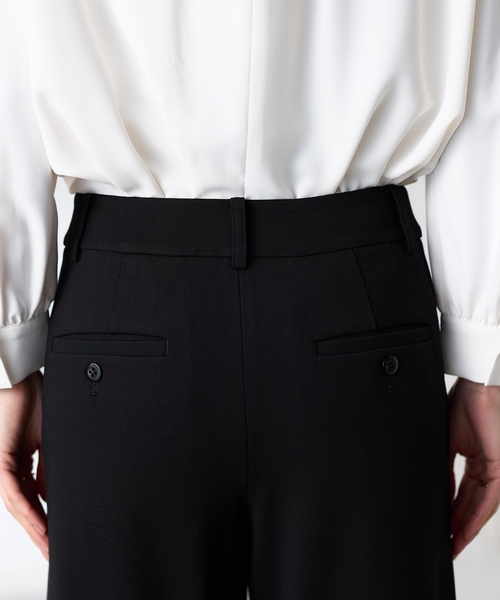 パンツ 「アルファブリック」ストレッチワイドパンツ「セットアップ対応・UVカット」 レディースの画像