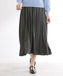 ワイドパンツ パンツ 「長く着られる」スカーチ...の詳細画像3