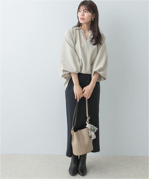 「F by ROSSO」 長袖ブラウス FREE グレー レディース_画像6