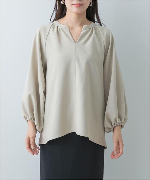 「F by ROSSO」 長袖ブラウス FREE グレー レディース_画像9