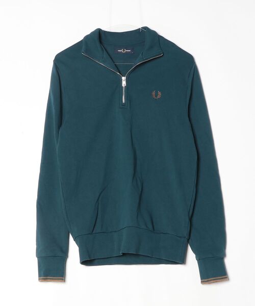FRED PERRY（フレッドペリー） スウェットカットソー S グリーン 