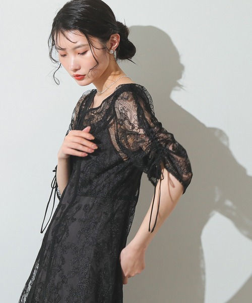 「Kana」 長袖ワンピース M ブルー レディースの画像