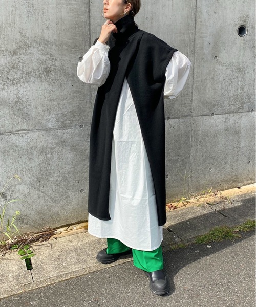 「y/m by RIKA」 長袖ワンピース FREE ホワイト レディース_画像2