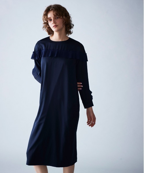 「Marilyn Moon」 長袖ワンピース - ネイビー レディース_画像5