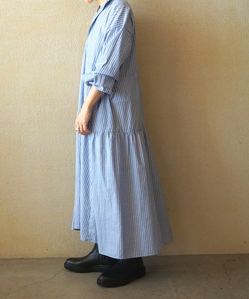 「JOURNAL STANDARD LUXE」 長袖ワンピース FREE ブルー レディースの画像