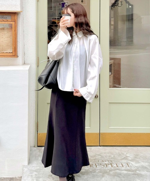 「classicalelf」 長袖シャツ LARGE チャコールグレー レディース_画像5