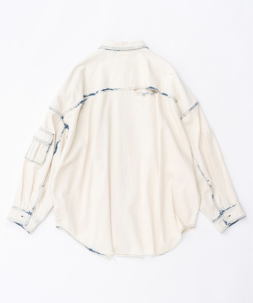 「MAISON SPECIAL」 デニムジャケット FREE グレー レディースの画像