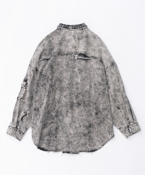 「MAISON SPECIAL」 デニムジャケット FREE グレー レディースの画像