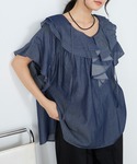 ブラウス シャツ 夏 半袖 「forksy.」...の詳細画像1