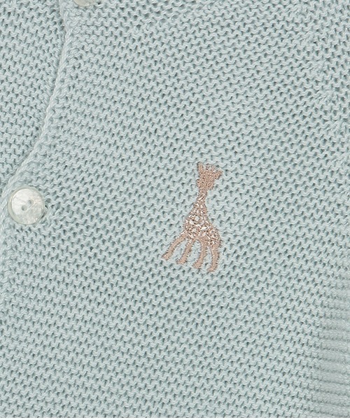 「Sophie la girafe」 「KIDS」ニットカーディガン 80-90cm ピンク キッズ_画像3