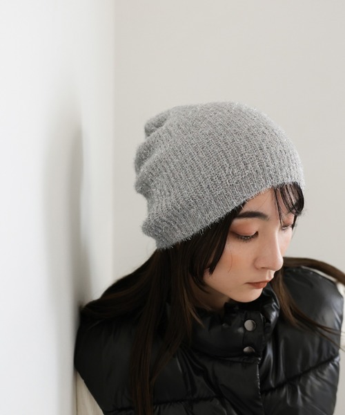 「select MOCA」 ニットキャップ FREE アイボリー レディース_画像3