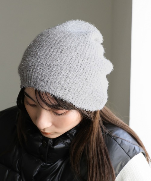 「select MOCA」 ニットキャップ FREE アイボリー レディース_画像6