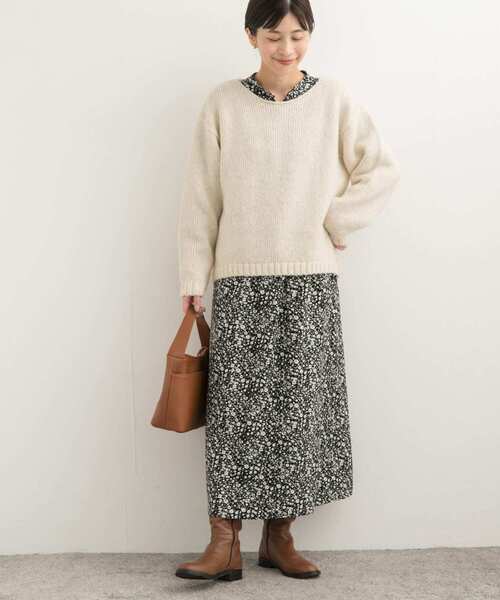 「URBAN RESEARCH DOORS」 長袖ワンピース MEDIUM ブラック レディースの画像