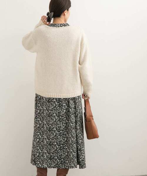 「URBAN RESEARCH DOORS」 長袖ワンピース MEDIUM ブラック レディースの画像