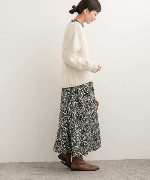 「URBAN RESEARCH DOORS」 長袖ワンピース MEDIUM ブラック レディースの画像