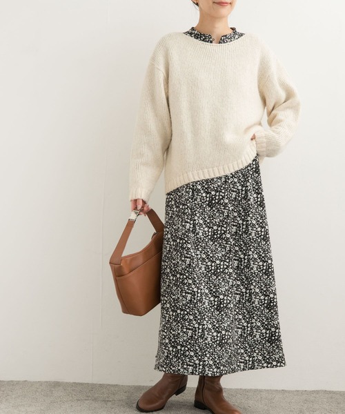 「URBAN RESEARCH DOORS」 長袖ワンピース MEDIUM ブラック レディースの画像